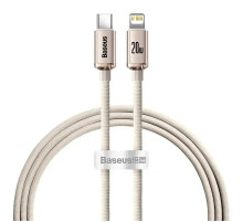 Кабель Baseus Crystal Shine Series Fast Charging Data Cable Type-C to iP 20W 1.2m Pink (CAJY001304)