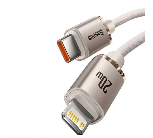 Кабель Baseus Crystal Shine Series Fast Charging Data Cable Type-C to iP 20W 1.2m Pink (CAJY001304)