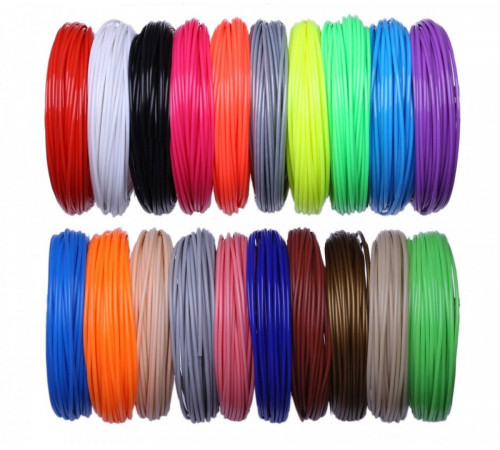 Пластик (PCL) для 3D ручки (20 цветов по 5 м) (низкой t°) // [403] (70 шт/ящ)