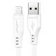 Кабель ACEFAST C3-02 USB to iP 2.4A, 1.2m, TPE, TPE connectors, White (6974316280835)