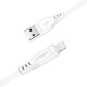 Кабель ACEFAST C3-02 USB to iP 2.4A, 1.2m, TPE, TPE connectors, White (6974316280835)