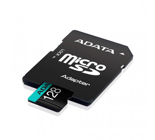 Карта пам'яті microSDXC (UHS-1 U3) A-DATA Premier Pro 128Gb Class 10 V30S A2 (R-100Mb/s W85Mb/s) (adapter SD) (AUSDX128GUI3V30SA2-RA1)