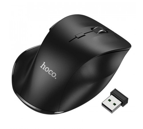 Маніпулятор миша HOCO GM24 Mystic six-button dual-mode business wireless mouse Black (6931474799432)