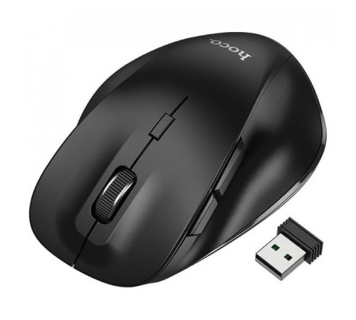 Маніпулятор миша HOCO GM24 Mystic six-button dual-mode business wireless mouse Black (6931474799432)