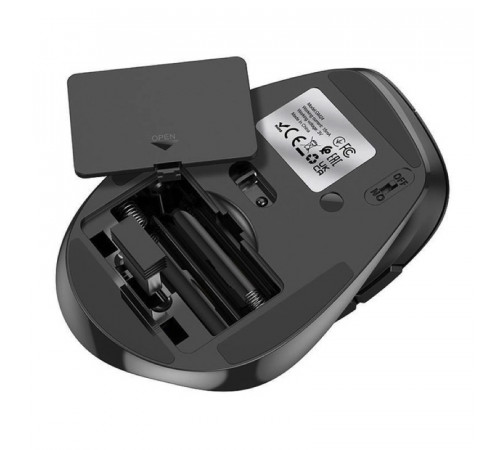Маніпулятор миша HOCO GM24 Mystic six-button dual-mode business wireless mouse Black (6931474799432)