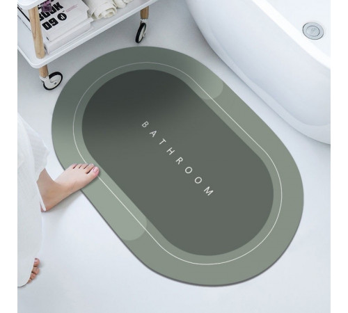 НЕТУ Коврик влаговпитывающий ОВАЛЬНЫЙ МАЛЕНЬКИЙ (40/60см) (HOME-MA-3) (50 шт/ящ) (BATHROOM-W004/W005) [204] (100 шт/ящ)