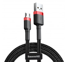 Кабель Baseus Cafule Cable USB For Micro 2.4A 1m Red+Black (CAMKLF-B91)