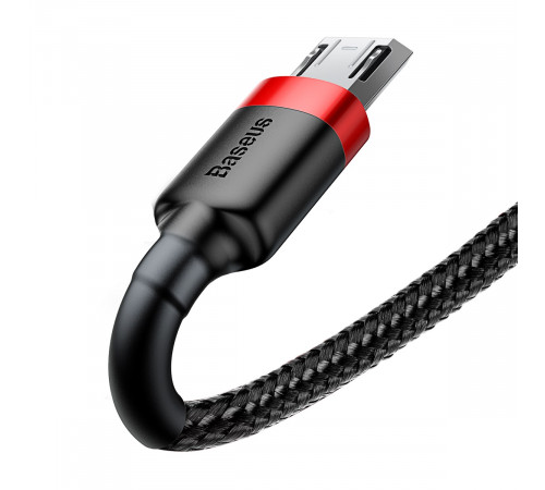 Кабель Baseus Cafule Cable USB For Micro 2.4A 1m Red+Black (CAMKLF-B91)