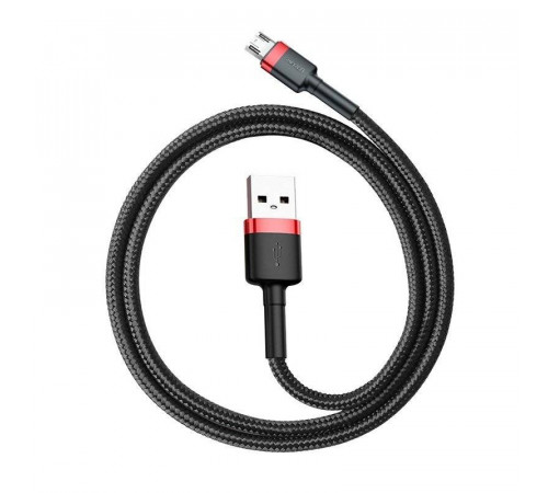 Кабель Baseus Cafule Cable USB For Micro 2.4A 1m Red+Black (CAMKLF-B91)