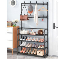 НЕТУ Полка/вешалка в прихожую AY-2025 (TW4-60) (555) (60*29,5*154)// [101] # (20 шт/ящ) @