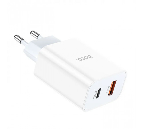 Мережевий зарядний пристрій HOCO C97A PD20W+QC3.0 charger White (6931474766076)