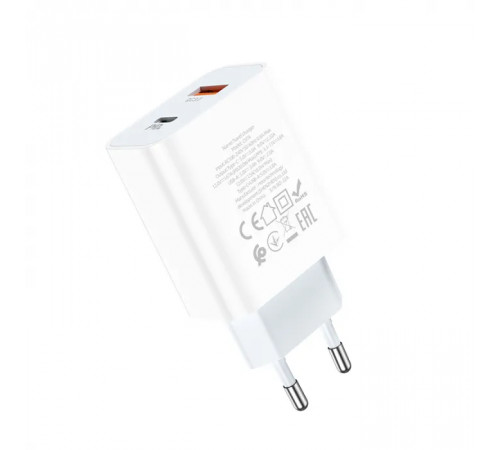 Мережевий зарядний пристрій HOCO C97A PD20W+QC3.0 charger White (6931474766076)