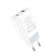 Мережевий зарядний пристрій HOCO C97A PD20W+QC3.0 charger White (6931474766076)