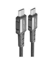 Кабель ACEFAST C1-09 USB-C to USB-C aluminum alloy audio/video transmission full-featured data cable Black (6974316282631)
