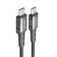 Кабель ACEFAST C1-09 USB-C to USB-C aluminum alloy audio/video transmission full-featured data cable Black (6974316282631)