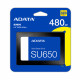 Накопичувач SSD ADATA Ultimate SU650 480GB 2.5" SATA III 3D NAND (ASU650SS-480GT-R)