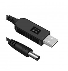 Кабель живлення для роутера USB-DC 5v-12v (1m) (USBDC512)