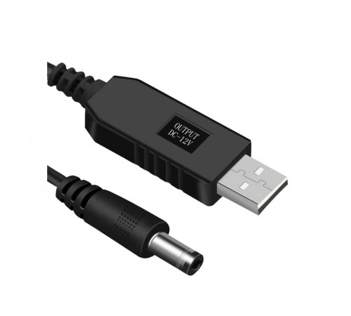Кабель живлення для роутера USB-DC 5v-12v (1m) (USBDC512)