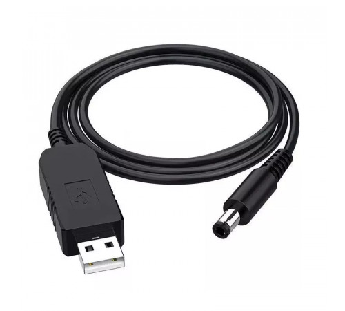 Кабель живлення для роутера USB-DC 5v-12v (1m) (USBDC512)