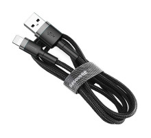 Кабель Baseus Cafule Cable USB For Lightning 2.4A 0.5m Gray+Black (CALKLF-AG1)