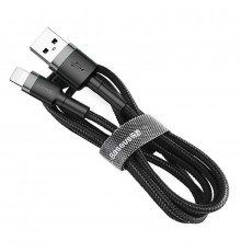 Кабель Baseus Cafule Cable USB 2.4A 0.5m Gray+Black (CALKLF-AG1)