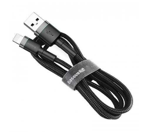 Кабель Baseus Cafule Cable USB For Lightning 2.4A 0.5m Gray+Black (CALKLF-AG1)