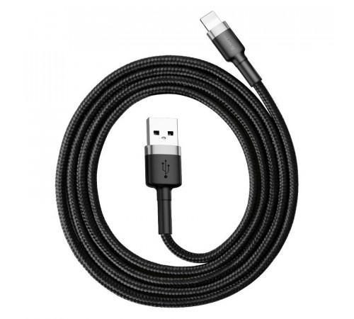 Кабель Baseus Cafule Cable USB For Lightning 2.4A 0.5m Gray+Black (CALKLF-AG1)