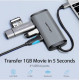 USB-хаб Vention Type-C to HDMI/USB3.0*3/PD Converter 0.15M Gray Metal Type (CNBHB) (CNBHB)