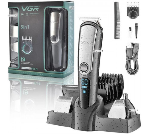 НЕТУ Машинка для стрижки VGR V-105 // [403] (40 шт/ящ)+