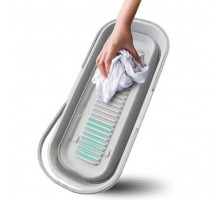 Ведро складное силиконовое для стирки и швабр (В17/Д57/Ш26) (≈ 14л) (LY-34) // [108] (40 шт/ящ)