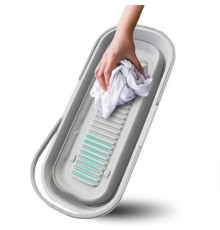 Ведро складное силиконовое для стирки и швабр (В17/Д57/Ш26) (≈ 14л) (LY-34) // [108] (40 шт/ящ)