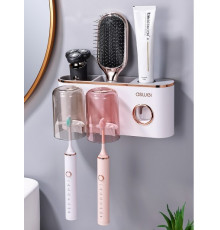 Диспенсер-полка для зубных принадлежностей с 2 стаканами A2207 (40 шт/ящ)