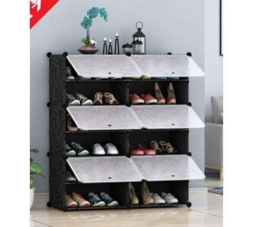 НЕТУ Шкаф для обуви пластиковый MP D2-6 (85х21х95см) [204] (4 шт/ящ) @