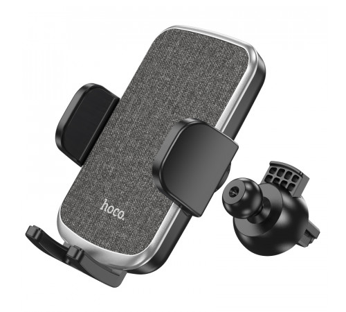 Автотримач для телефона HOCO CA94 Polaris push-type air outlet car holder Black (6931474758507)
