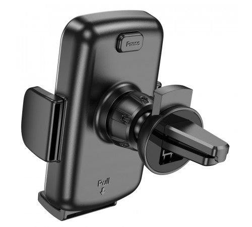 Автотримач для телефона HOCO CA94 Polaris push-type air outlet car holder Black (6931474758507)