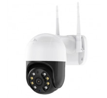 Камера видеонаблюдения PTZ уличная WiFi 4mp (ICSEE) (бело-зелёная коробка) // [101] (30 шт/ящ)