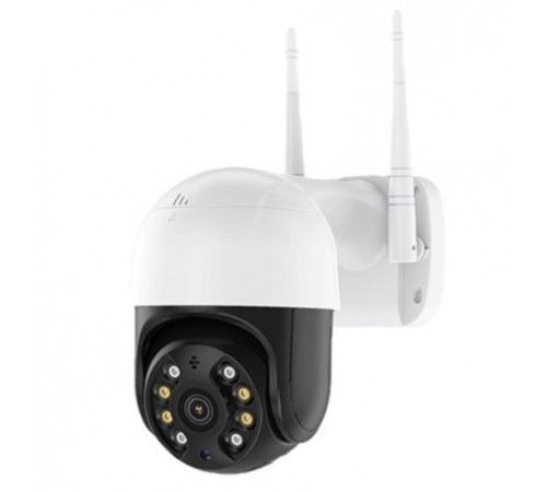 Камера видеонаблюдения PTZ уличная WiFi 4mp (ICSEE) (бело-зелёная коробка) // [101] (30 шт/ящ)