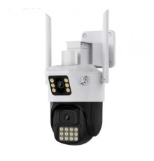 Камера видеонаблюдения PTZ уличная WiFi A23 (3mp➕3mp) (ICSEE) [400] ( 30)