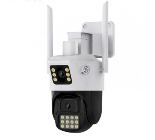 Камера видеонаблюдения PTZ уличная WiFi A23 (3mp➕3mp) (ICSEE) [400] ( 30)