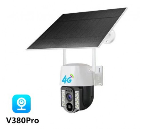 НЕТУ Камера видеонаблюдения PTZ уличная WiFi/4G VC-9 2mp с солнечной панелью (V380PRO) // [101] (12 шт/ящ)