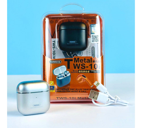 Бездротові навушники Remax TWS-10i Zest Series Alloy Metal
