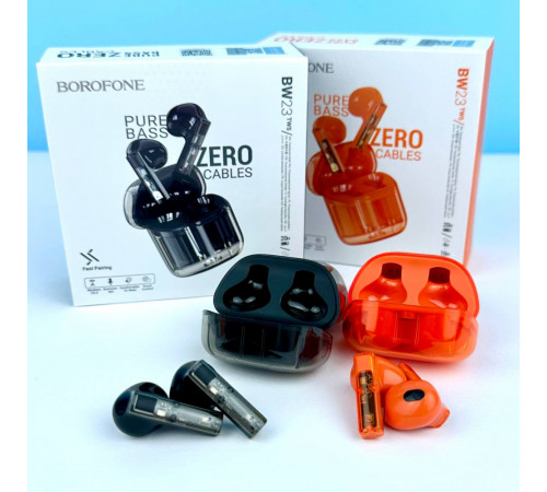 Бездротові навушники Borofone BW23 Crystal bean Transparent Edition