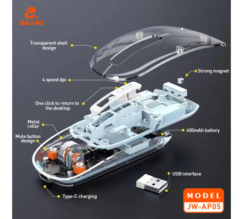 Мишка бездротова JEQANG JW-AP05