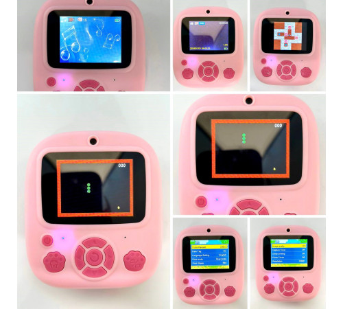 Дитяча фотокамера XO XJ04 front and rear dual camera з функцією друку