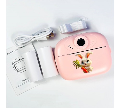Дитяча фотокамера Звірятки AM300 із функцією друку та з фронтальною камерою