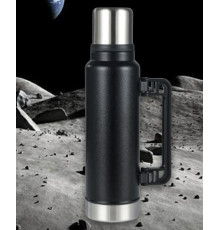 Чашка термос большой 1400мл 970 (корпус - металл+пластик, колба - металл) [602] (24 шт/ящ)