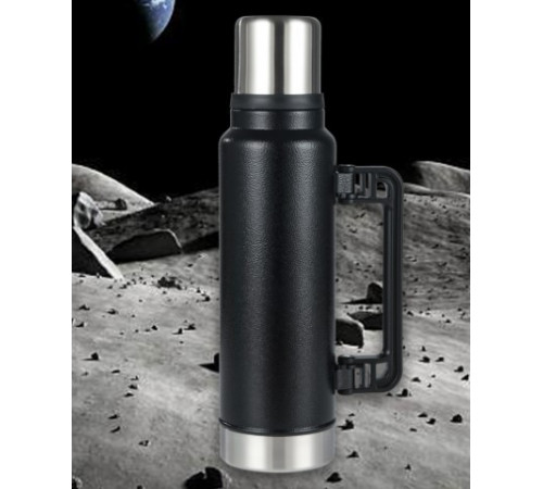 Чашка термос большой 1400мл 970 (корпус - металл+пластик, колба - металл) [602] (24 шт/ящ)