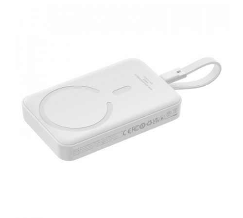 Зовнішній акумулятор Baseus Magnetic Mini Wireless Fast Charge Power Bank Type-C Edition  10000mAh 30W Stellar White (P1002210B223-00)