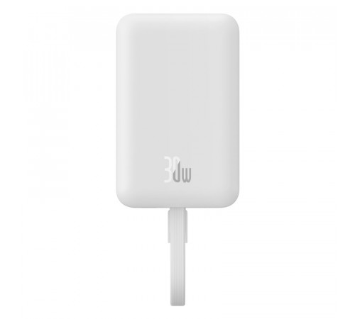 Зовнішній акумулятор Baseus Magnetic Mini Wireless Fast Charge Power Bank Type-C Edition  10000mAh 30W Stellar White (P1002210B223-00)