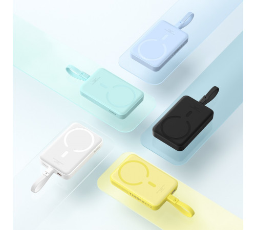 Зовнішній акумулятор Baseus Magnetic Mini Wireless Fast Charge Power Bank Type-C Edition  10000mAh 30W Stellar White (P1002210B223-00)